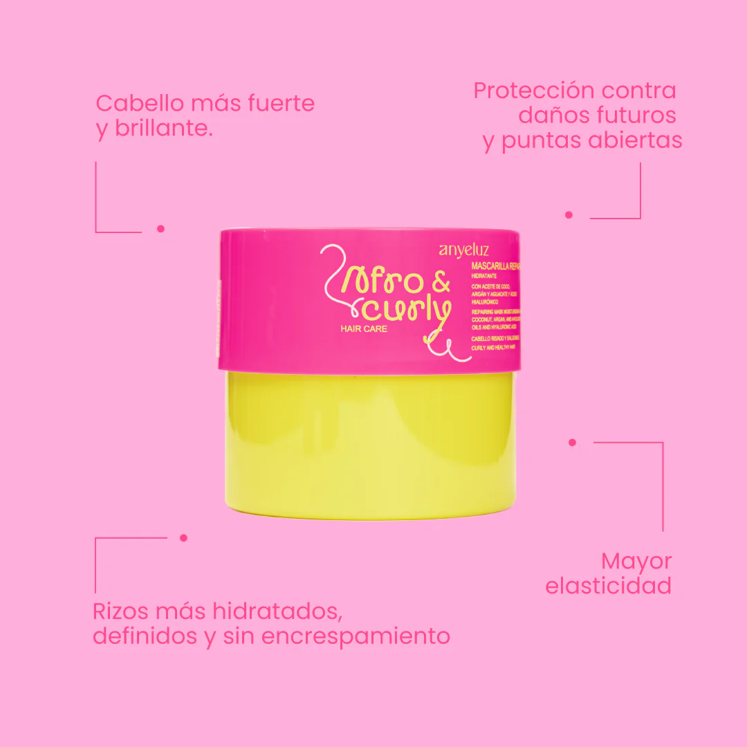 MASCARILLA REPARADORA HIDRATANTE AFRO & CURLY - Imagen 3