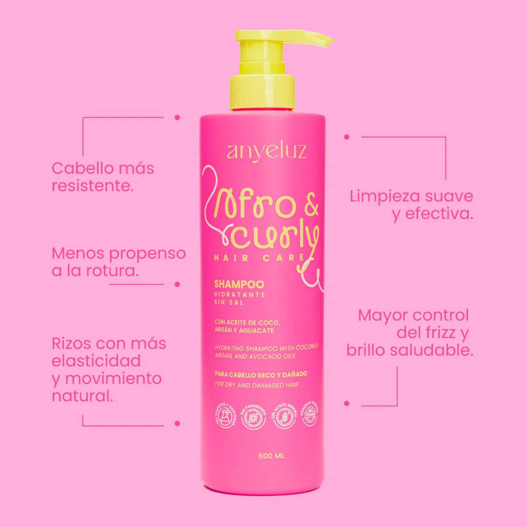SHAMPOO HIDRATANTE AFRO & CURLY - Imagen 3