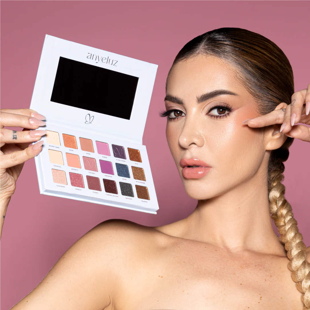 PALETA DE SOMBRAS BLUE ANYELUZ - Imagen 2